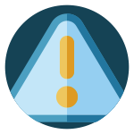 símbolo de atenção para agendamento de coleta e entrega